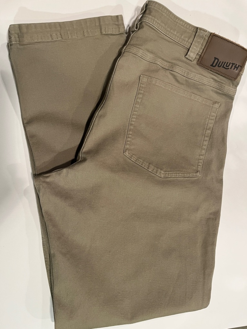 Duluth Trading Co Flex Fire Hose Standard Fit Work Pants 36x32 Tan